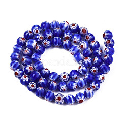 Tondi di vetro millefiori fili di perline&nbsp;LK-P001-33