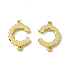 Dijes de conector de letras de latón chapado en rack&nbsp;KK-C007-38G-C