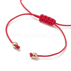 Bracelets de perles tressées en verre de Noël&nbsp;BJEW-JB10892-02