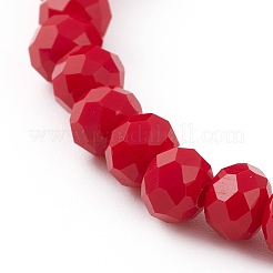 Perles de verre à facettes bracelets extensibles&nbsp;BJEW-JB05887