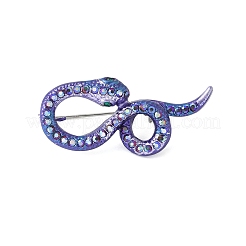 Spille in lega di serpente con strass per vestiti da zaino&nbsp;JEWB-V003-03P