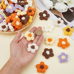 48 Stück 8 Farben handgewebte Baumwollornament-Accessoires&nbsp;DIY-CY0002-57B