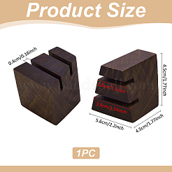 2-fach-Präsentationsständer aus Holz für Fingerringe&nbsp;RDIS-WH0006-33