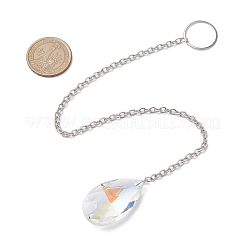 Pendentif décoratif en verre rond&nbsp;HJEW-JM02271