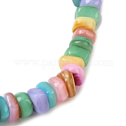 Gefärbte natürliche Süßwasser-Muschelperlen-Stretcharmbänder für Männer und Frauen&nbsp;BJEW-JB12278