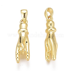 Colgantes de latón&nbsp;ZIRC-O035-19G