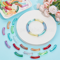 DIY-Sets zur Schmuckherstellung aus Acrylröhren und Messing-Strassperlen&nbsp;DIY-SP0002-18