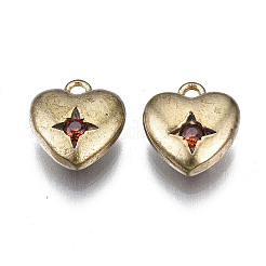 Charms in ottone micro cubic zirconia&nbsp;KK-N231-125C-02-NF