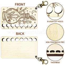 Ablagefächer für Stickgarne aus Holz mit 8 Position&nbsp;TOOL-WH0056-024