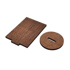 Rechteckige Ohrringständer aus Holz&nbsp;ODIS-K004-02