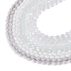 10 brins 10 brins de perles de verre transparentes de couleurs&nbsp;EGLA-TA0013-24D