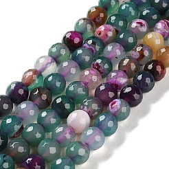 Filo di perline di agata naturale&nbsp;G-M437-B01-01G
