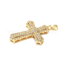 Ottone micro spianare pendenti zirconi&nbsp;KK-D357-08B-G
