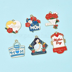 24 pendentif en alliage émaillé pour la fête des mères&nbsp;FIND-FS0003-90