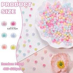 5 sacchetto di perle acriliche opache&nbsp;TACR-SZ0001-33