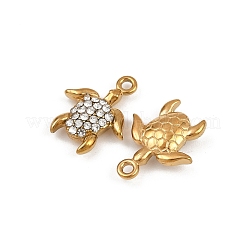 Strass-Anhänger aus Edelstahl 304&nbsp;STAS-Z154-01G-03