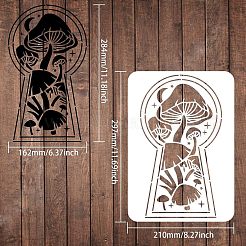Modelli di stencil per pittura da disegno riutilizzabili in plastica&nbsp;DIY-WH0202-272