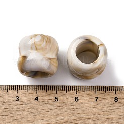 Zweifarbige undurchsichtige Acrylperlen&nbsp;OACR-Z025-01B
