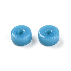 Undurchsichtige einfarbige Glasperlen&nbsp;X1-GLAA-N007-6x3mm-A03