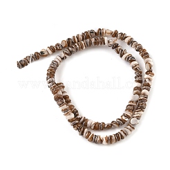 Natur schwarz Lippe Shell Perlen Stränge&nbsp;SSHEL-F304-02A