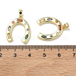 Ottone micro spianare pendenti zirconi&nbsp;KK-D235-12G
