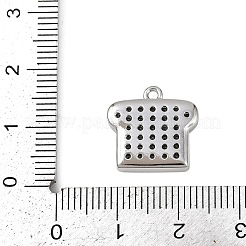 Breloques en laiton zircon cubique transparent&nbsp;KK-L238-18P