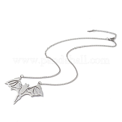Set di collane con ciondolo a forma di pipistrello in acciaio inossidabile 304 anti-ossidazione&nbsp;NJEW-E092-01P
