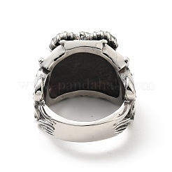 Anillo de acero inoxidable 316 con forma de caverna para el dedo&nbsp;RJEW-C030-01F-AS