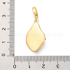 Messing Emaille-Anhänger&nbsp;KK-S502-03G