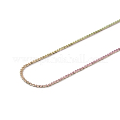 Collier à chaîne serpentine en acier inoxydable 304 avec placage ionique (IP) pour hommes et femmes&nbsp;NJEW-G076-01C-M
