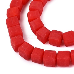 Fili di perline di vetro smerigliato opaco&nbsp;GLAA-N072-01A-B05