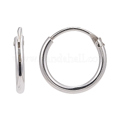 925 fornituras de pendientes de aro de plata esterlina&nbsp;STER-E062-05A-S