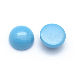 Cabochons turchese sintetico&nbsp;G-P393-R54-10MM