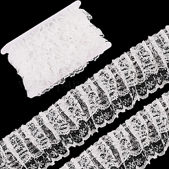 10 m doppellagiges Spitzenband aus Polyester mit Blumenmuster&nbsp;OCOR-GF0004-58A