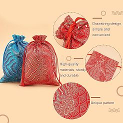 Pochettes en polyester&nbsp;ABAG-WH0028-11D