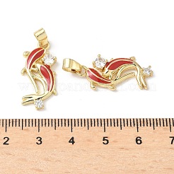 Ottone micro spianare pendenti zirconi&nbsp;KK-C104-04C-G