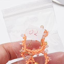 Boucles d'oreilles pendantes en perles de rocaille en verre&nbsp;EJEW-MZ00396-02