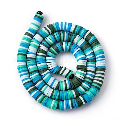 Chapelets de perle en pâte polymère manuel&nbsp;CLAY-R089-6mm-T02B