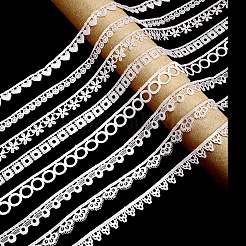 24 Yards 8 Stile Milchfaser Spitzenbesatzband&nbsp;OCOR-CY0001-09B