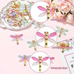 18 pendentif en résine transparente dégradé de 6 couleurs&nbsp;RESI-YW0004-10