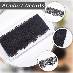 7.3~7.5 Yards Polyester-Blumenspitzenband&nbsp;OCOR-CY0001-50A