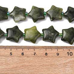 Natürlichen grünen Jade Perlen Stränge&nbsp;G-K359-E06