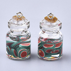 Anhänger Glasflasche&nbsp;X-GLAA-T001-04F
