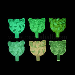 Cabujones de resina transparente luminosos y esmerilados&nbsp;RESI-T026-07M
