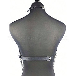 Schwarze Brustgurte aus PU-Leder&nbsp;FS-WG16471-01