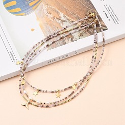 Collares de cuentas y conjuntos de collares con colgante&nbsp;NJEW-JN03076