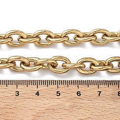 Colliers à chaîne en acier inoxydable 304 de 9 mm pour femmes et hommes&nbsp;NJEW-Z115-03G