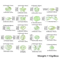 100pcs 20 Arten Acrylperlen&nbsp;FIND-CJ0002-75