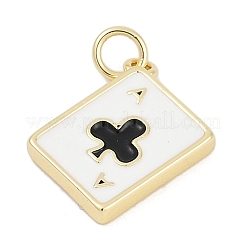 Messing Emaille Anhänger / charms&nbsp;LS-KK-G522-44G-04