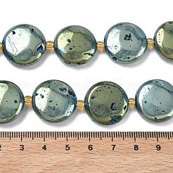 Fili di perline di cristallo geode druzy elettrolitico placcato&nbsp;G-G459-04H